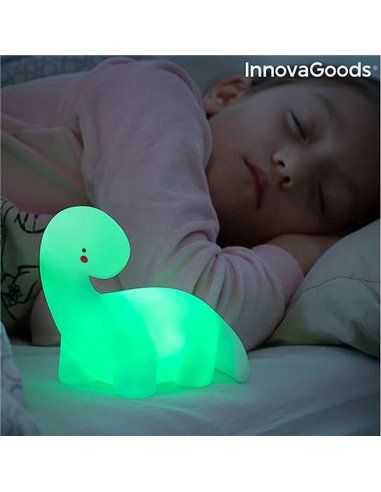 LÁMPARA LED MULTICOLOR DINOSAURIO LIGHTOSAURUS  V0103002 INNOVAGOODS