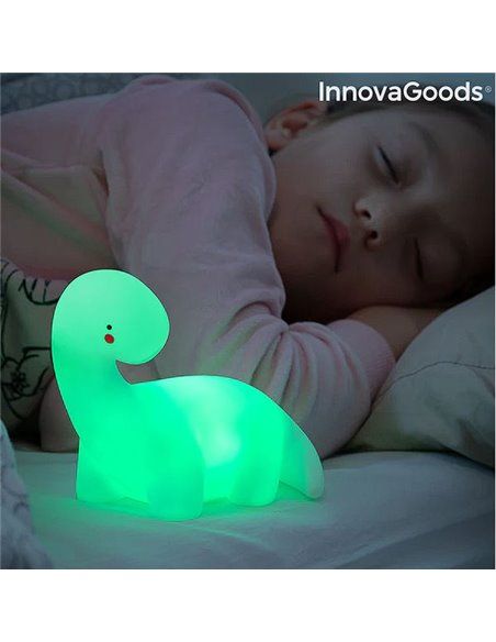 LÁMPARA LED MULTICOLOR DINOSAURIO LIGHTOSAURUS  V0103002 INNOVAGOODS