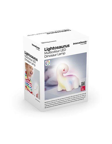 LÁMPARA LED MULTICOLOR DINOSAURIO LIGHTOSAURUS  V0103002 INNOVAGOODS