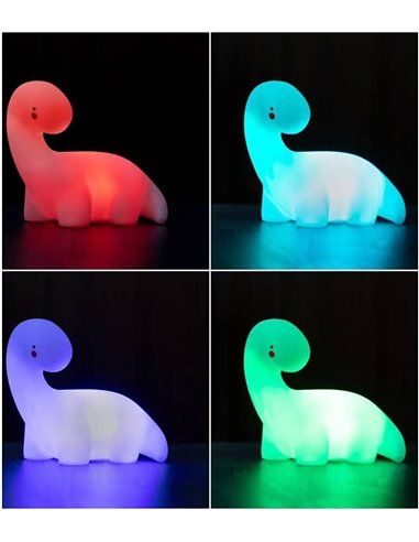 LÁMPARA LED MULTICOLOR DINOSAURIO LIGHTOSAURUS  V0103002 INNOVAGOODS