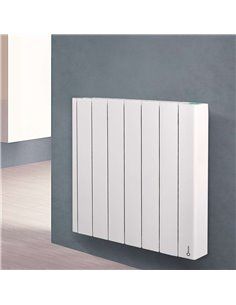 ROINTE BRN0660RAD | Emisor térmico digital BELIZE conectado 6 elementos 660W 575x585x98mm blanco RAL 9010 2