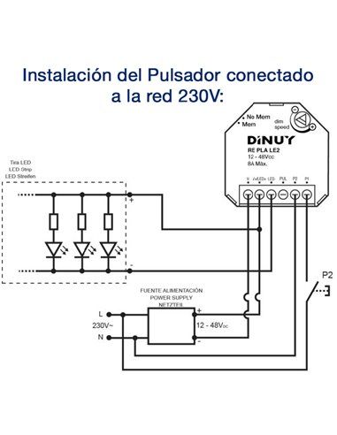 REGULADOR DE PASTILLA PARA TIRAS DE LED