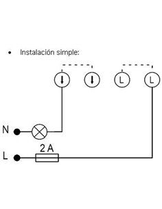 Pulsador Pulsatemp empotrar táctil 2 hilos blanco 2