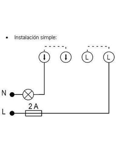 Botão de toque embutido Pulsatemp 2 fios branco