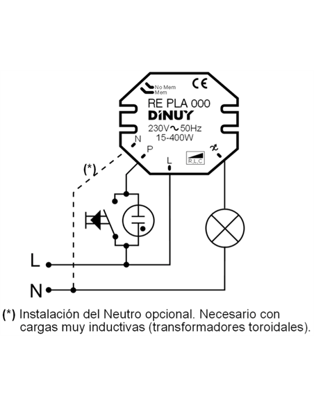 REGULADOR INTENS.400W INCAND Y ELEC.320W HALOG.