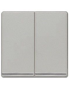 Tecla doble Miro decorada en cromo difusor en aluminio
