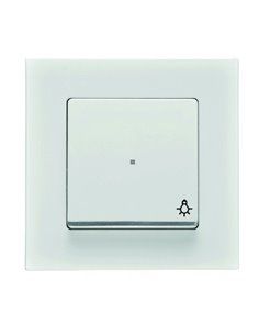 Tecla difusor símbolo luz Miro cromo en blanco polar