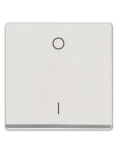 Tecla bipolar Miro difusor cromo en blanco polar