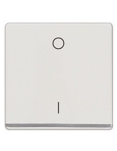 Tecla bipolar Miro difusor cromo en blanco polar