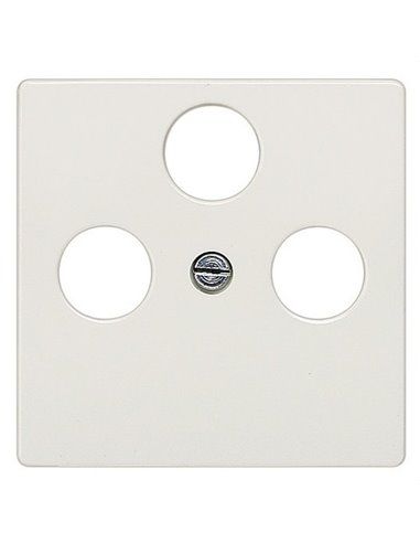 Cobertura de televisão com 3 furos em branco polar | Siemens Delta MIRO 5TG25482WH