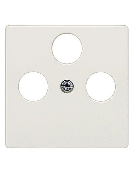 Cobertura de televisão com 3 furos em branco polar | Siemens Delta MIRO 5TG25482WH
