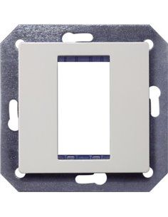 Adaptador 1 módulo Miro en blanco polar