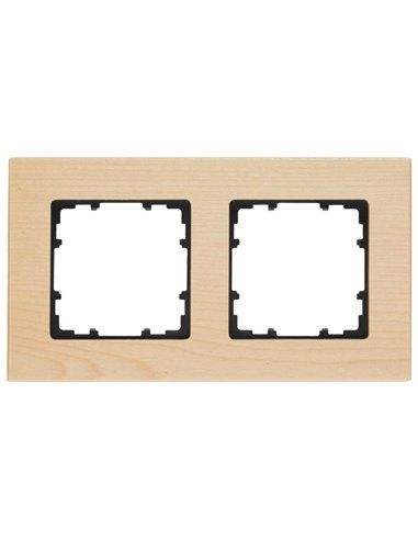 Marco 2 elementos 161x90mm en madera arce | Siemens Delta MIRO 5TG11023