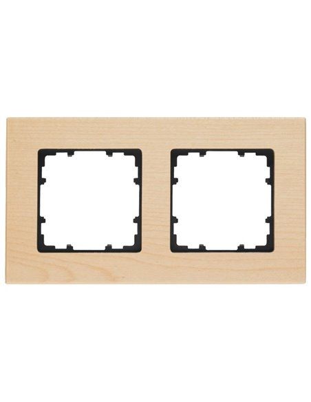 Marco 2 elementos 161x90mm en madera arce | Siemens Delta MIRO 5TG11023