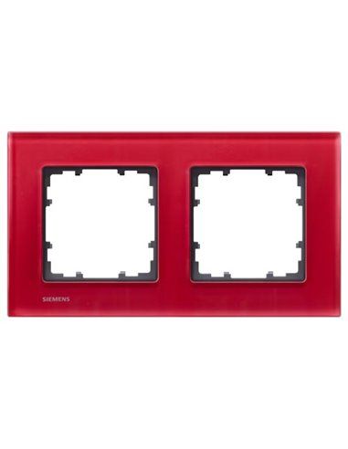 Marco doble Delta miro 161x90mm en rojo oriental
