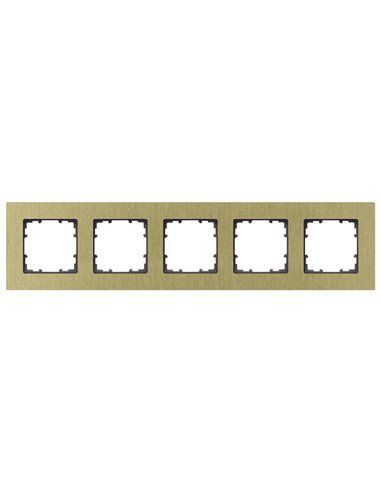 Moldura 5 elementos 374x90mm em óxido amarelo | Siemens Delta MIRO 5TG11253