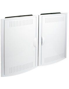 Registro terminación red empotrar con placa de montaje / perfil DIN 35m / 2 cerraduras y llaves metálicas 723x526x86mm