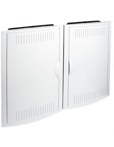 Registro terminación red empotrar con placa de montaje / perfil DIN 35m / 2 cerraduras y llaves metálicas 723x526x86mm