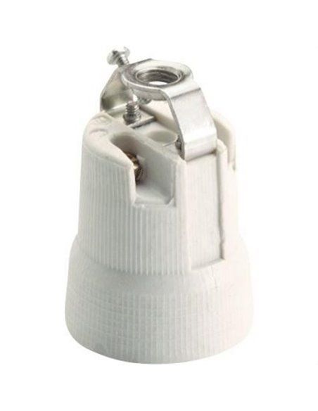PORTALÁMPARA DE PORCELANA.ROSCA E-27 4A 250V.