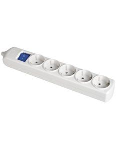 BASE 5 TOMAS BIP.16A 250V BL.C/OBT.+INT.
