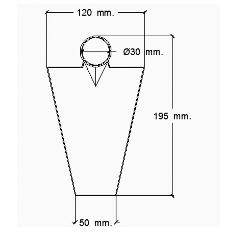 Enxada Forjada Sem Cabo 293/ 450 Gramas