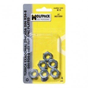 Porca Hexagonal Zincada Din934 M03 (80 Peças)