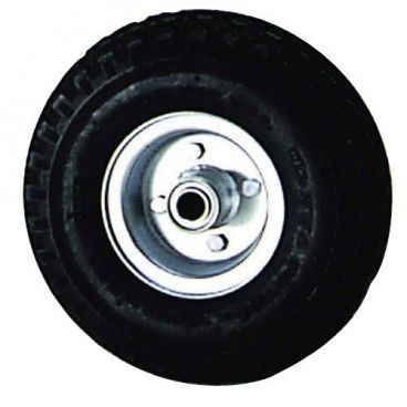 Rueda Carretilla Sacos Neumática llanta galvanizada  20 mm.