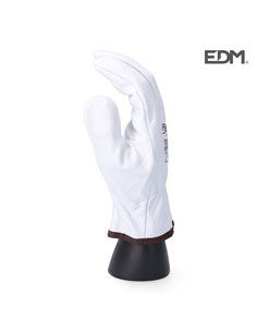 Luva de transporte em couro de flor integral Tamanho 8 EDM 2