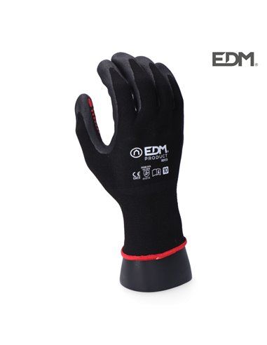 GUANTE INDUSTRIA METALÚRGICA NYLON/LYCRA RECUBIERTO DE NITRILO TALLA 10 EDM
