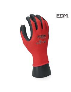 GUANTE CONSTRUCCIÓN POLIÉSTER RECUBIERTO DE LÁTEX TALLA 9 EDM 2