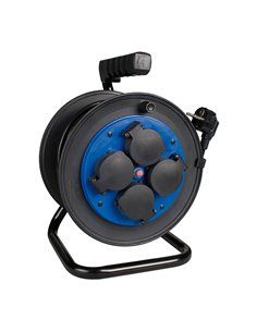 Enrolador de cabo 50m 3x1,5mm com 4 tomadas bipolares com...