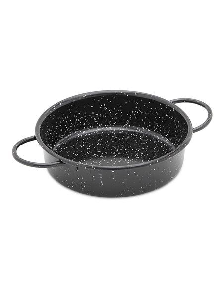 Fuente con asas esmaltada ø16cm vaello. apto para todo tipo de fuego: llama, inducción, vitrocerámica. presentaciones originales