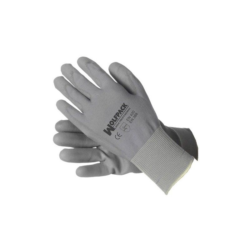Luvas de poliuretano / nylon impregnado 10" (par)