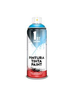 Pintura en spray 1st edition 520cc / 300ml mate azul piscina ref 653. pintura en spray de formulación alquídica en colores mate.
