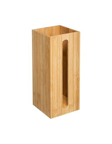 Portarrollos de repuesto wc bambú 36x14.5x14.5cm