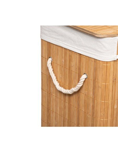 CESTA PARA ROPA DE BAMBÚ 50X41,5X30CM