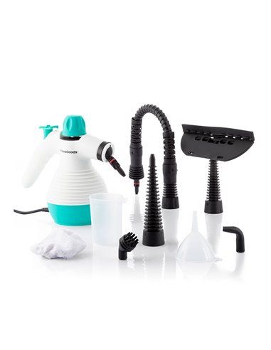 Vaporeta de mano multiusos con accesorios 9 en 1 steany 0,35l 3 bar 1000wv0103132 innovagoods
