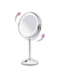 ESPEJO DE MAQUILLAJE CROMADO LED X10 AUMENTOS 9436E BAYBLISS 2
