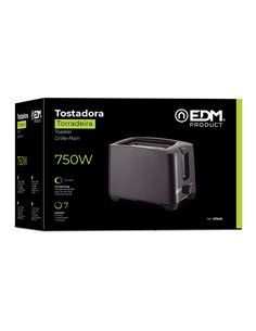 TOSTADORA DOBLE RANURA - 750W EDM 2