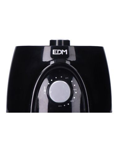 Freidora de aire 3,6l 1400w con cesta edm. temporizador hasta 60 minutos. temperatura de 80 a 200°c. incluye cesta de 2,6l de ca