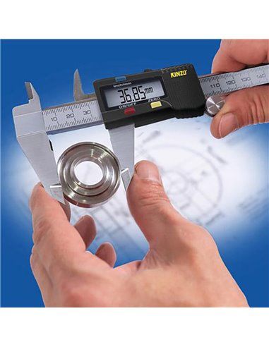 Calibre digital 23,5x45x0,4cm kinzo. pila cr2032 incluida.