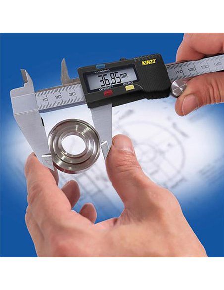 Calibre digital 23,5x45x0,4cm kinzo. pila cr2032 incluida.