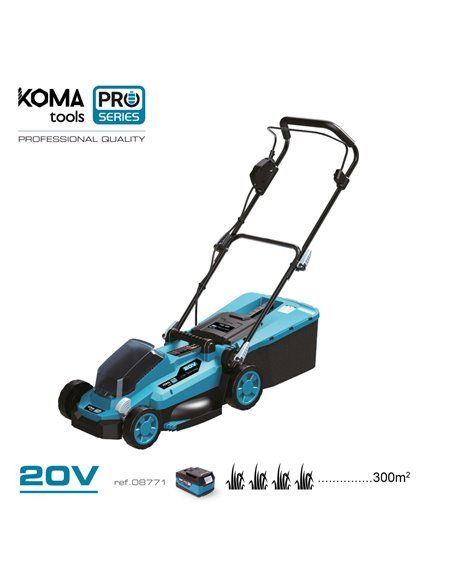 CORTACÉSPED 20V  BRUSHLESS (SIN BATERIA Y CARGADOR) 97x93cm KOMA TOOLS PRO SERIES BATTERY