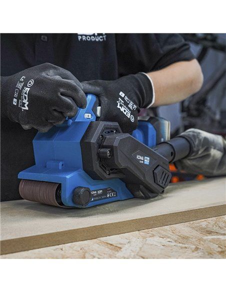 LIJADORA DE BANDA 20V (SIN BATERIA Y CARGADOR) 14x27,5x17cm KOMA TOOLS PRO SERIES BATTERY