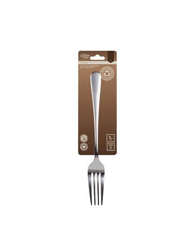 SET 3uds. TENEDOR ACERO INOX RECICLADO BRILLO NATUR SG7766 SAN IGNACIO