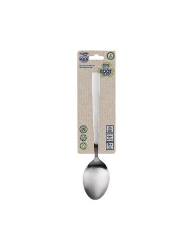 SET 3uds. CUCHARA ACERO INOX RECICLADO MATE ROOT SG7772 SAN IGNACIO