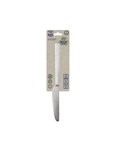 SET 2uds. CUCHILLO ACERO INOX RECICLADO MATE ROOT SG7774 SAN IGNACIO