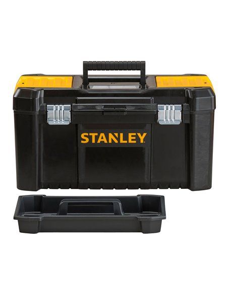 CAJA DE HERRAMIENTAS DE PLÁSTICO 19"/48cm CON CIERRES DE METAL STST1-75521 STANLEY