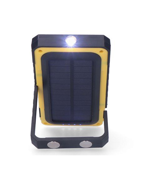 LINTERNA LED SOLAR RECARGABLE CON GANCHO E IMÁN COB 10W 750lm EDM