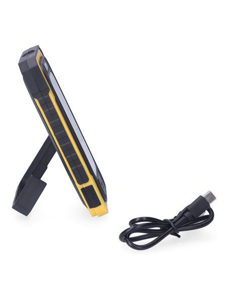 LINTERNA LED SOLAR RECARGABLE CON GANCHO E IMÁN COB 10W 750lm EDM